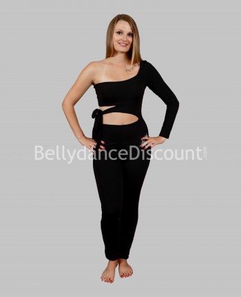 Black lycra dance suit
