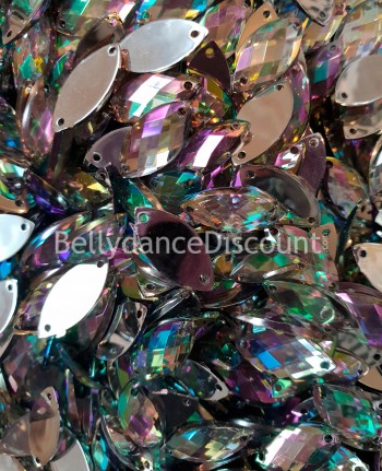 30 strass à coudre diamant - Ovales