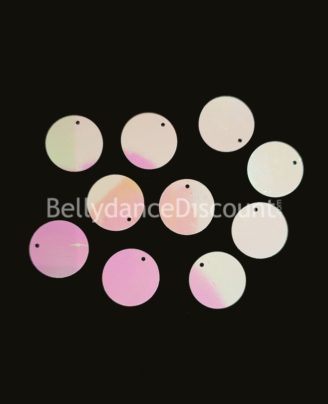 Pack of 200 sew-on pearly white coins