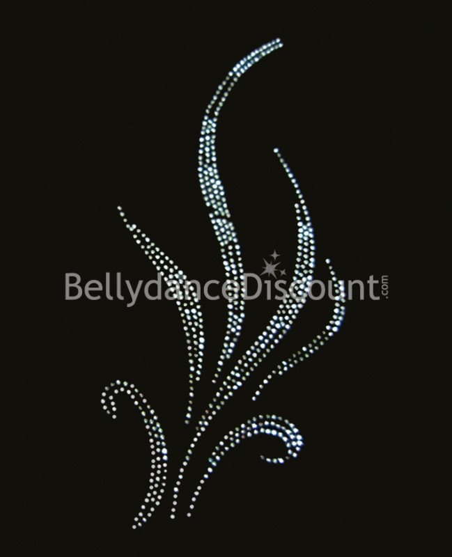 Thermo adhesive "Leaf" pattern with strass