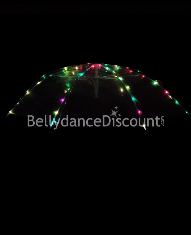 Umbrella with multicolored LED