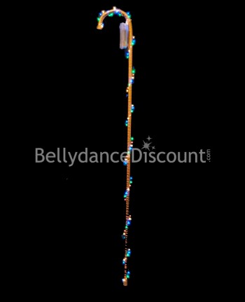 Multicolored light-up dance cane