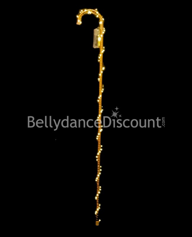 Gold light-up dance cane