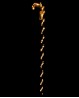 Canne de danse lumineuse or