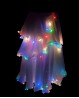 Gonna bianca luminosa LED multicolori