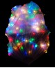 Paio di ventagli luminosi multicolori di danza del ventre