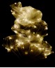Pair of light-up gold Bellydance fans