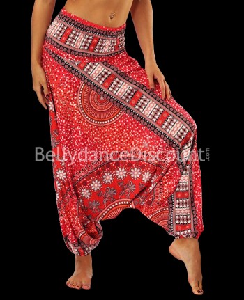 Pantalon de danse indienne rouge