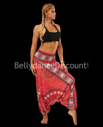 Pantalon de danse indienne rouge