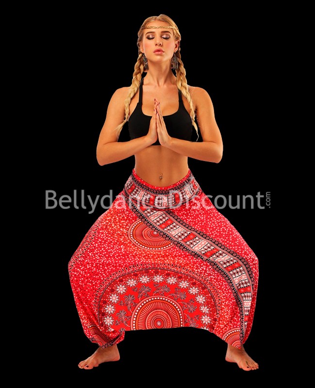 Pantalon de danse indienne rouge