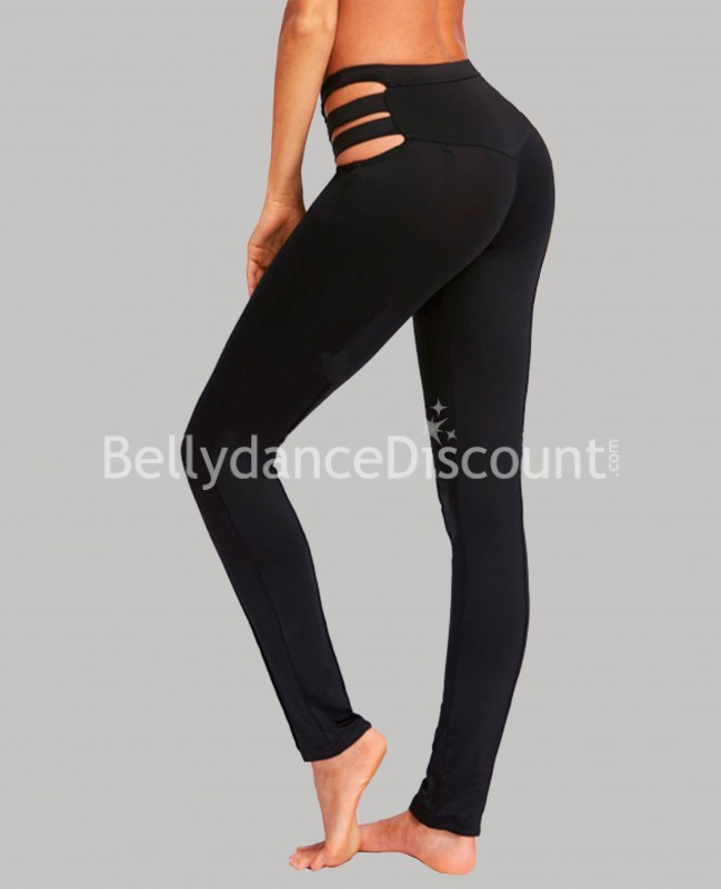 Pantalones de baile negros con tiras