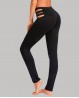 Black dance pants with straps