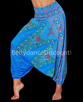Pantalon de danse indienne bleu