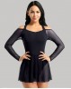 Body leotardo negro de danza