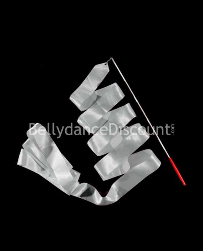 Ruban de danse orientale et de GRS argent
