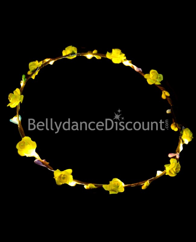 Corona di fiori luminosa gialla