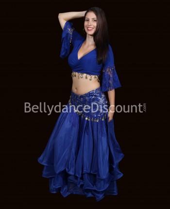 Dark blue embroidered...