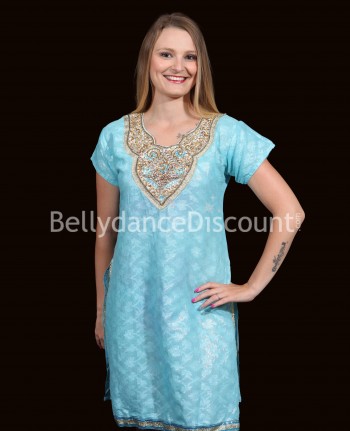 Gold sky blue Indian tunic (Second choice)
