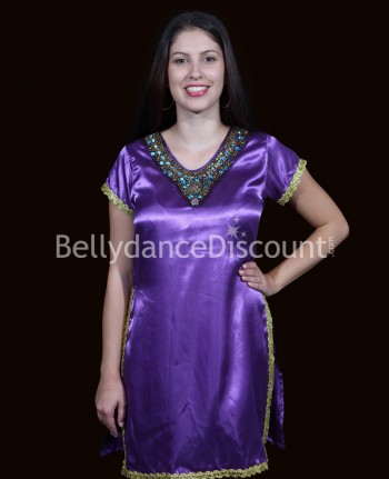 Tunika indisch Satin Lila