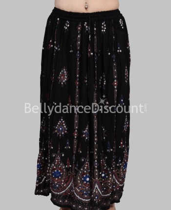 Black Bollywood Dance Skirt