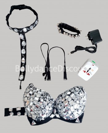 Soutien-gorge de danse orientale lumineux