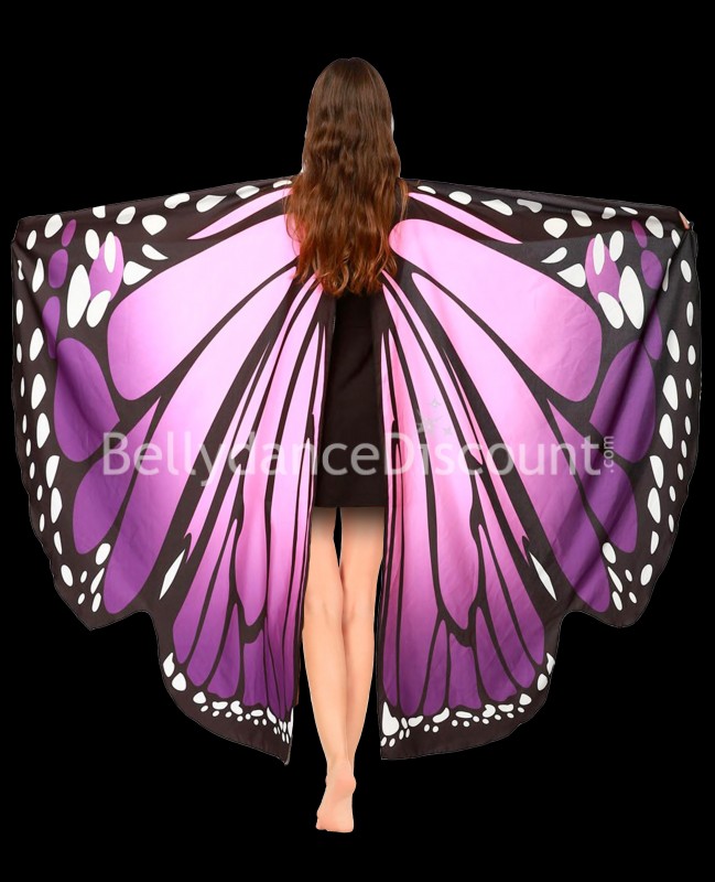Ailes de papillon ouvertes rose violine