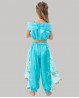Costume orientale bambina Jasmine blu oro