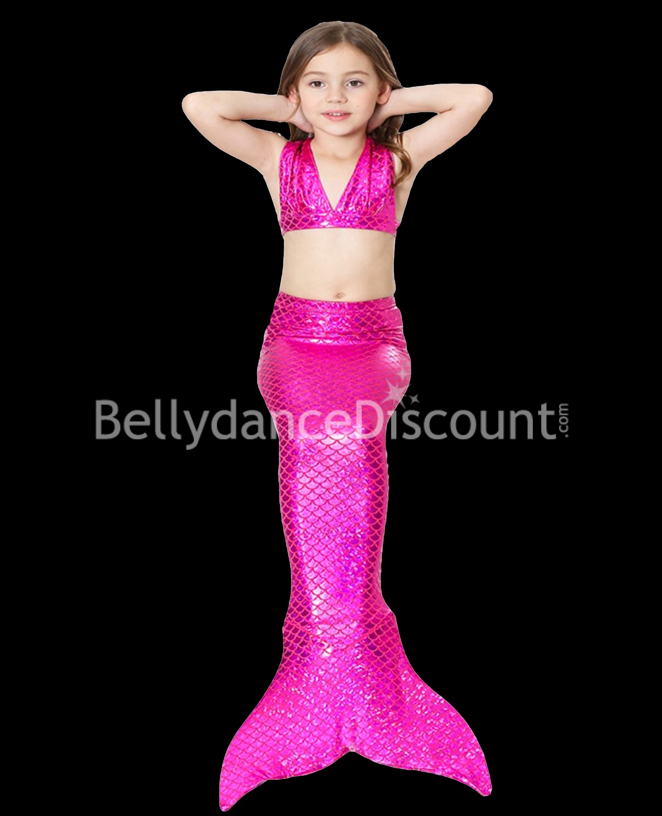 Pink Girl's mermaid costume