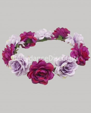 Crown with plum mauve flowers