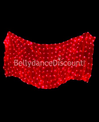 Luminous red Bellydance veil