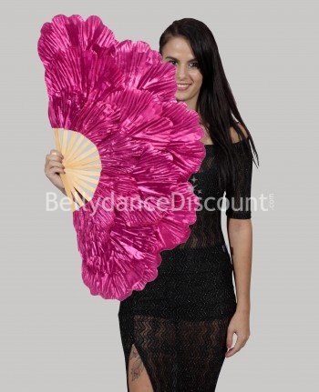 Large raspberry pink dance fan