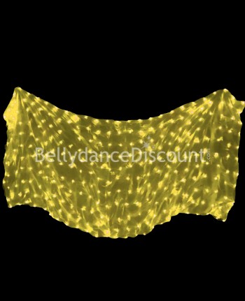 Luminous yellow Bellydance veil