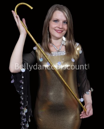 Gold cane for belly dance