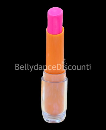 Pink fluorescent lipstick