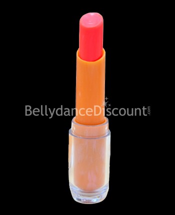 Orange fluorescent lipstick