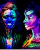 Lippenstift fluoreszierend in Gelb