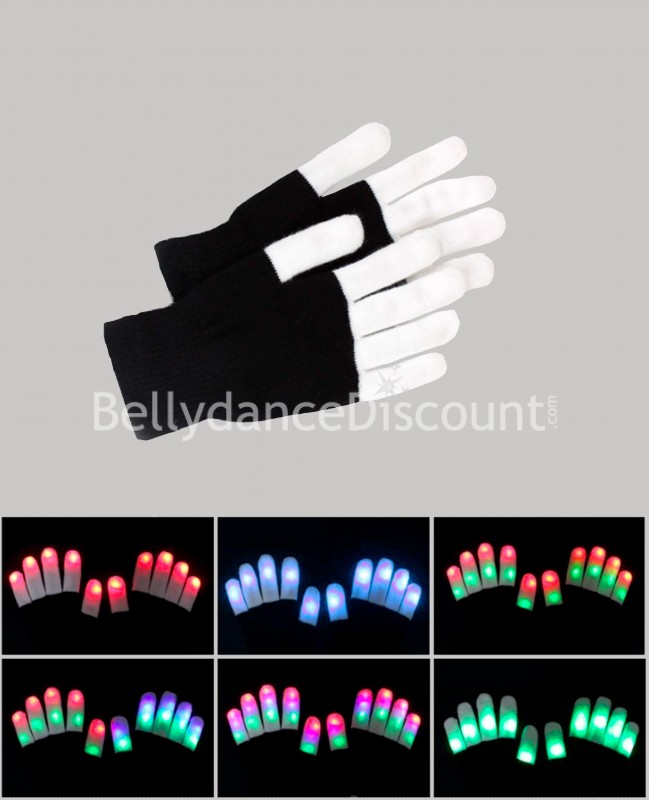 Guanti luminosi con LED