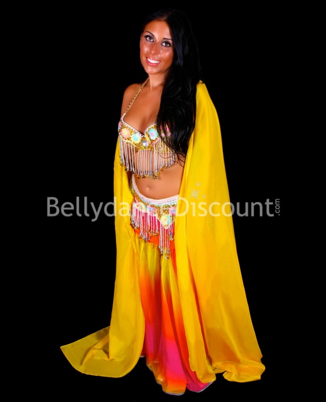 Jupe de danse orientale multicolore