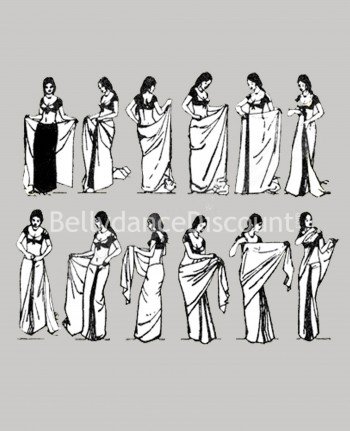 Haute-couture mauve Bollywood dance sari