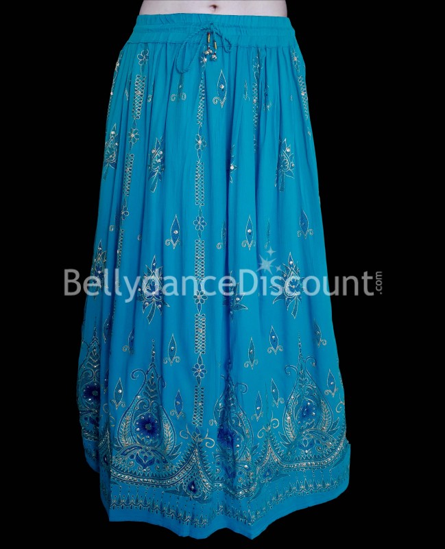 Indian dance skirt blue