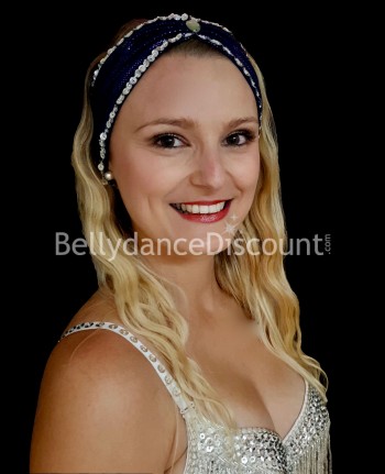 Midnight blue Bellydance headband