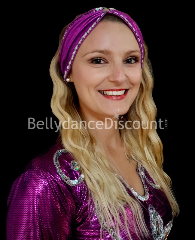 Bauchtanz-Stirnband in Rosa Rötlich-violett „B-Ware“