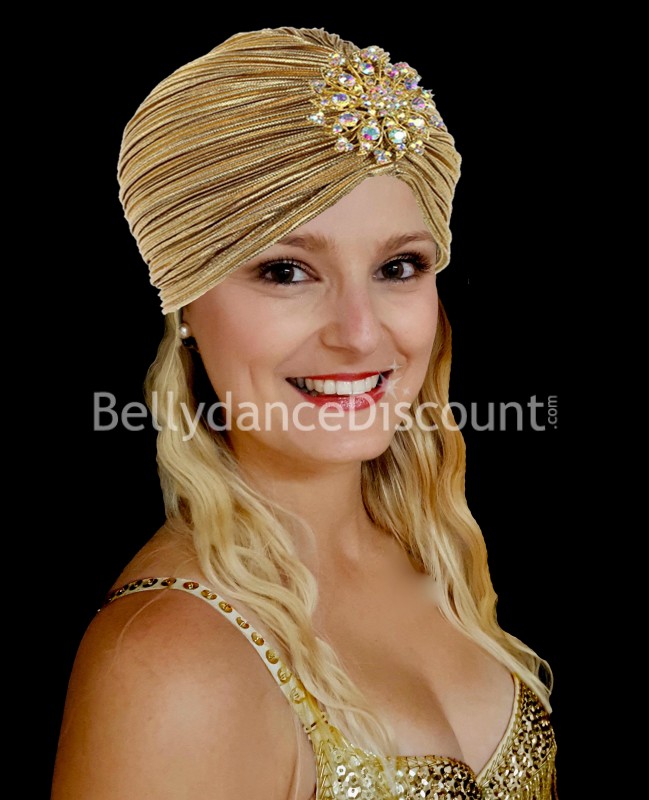 Golden oriental turban