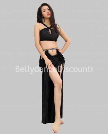 Black spangled Bellydance outfit
