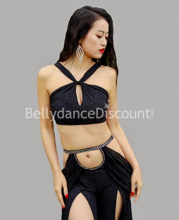 Black spangled Bellydance outfit