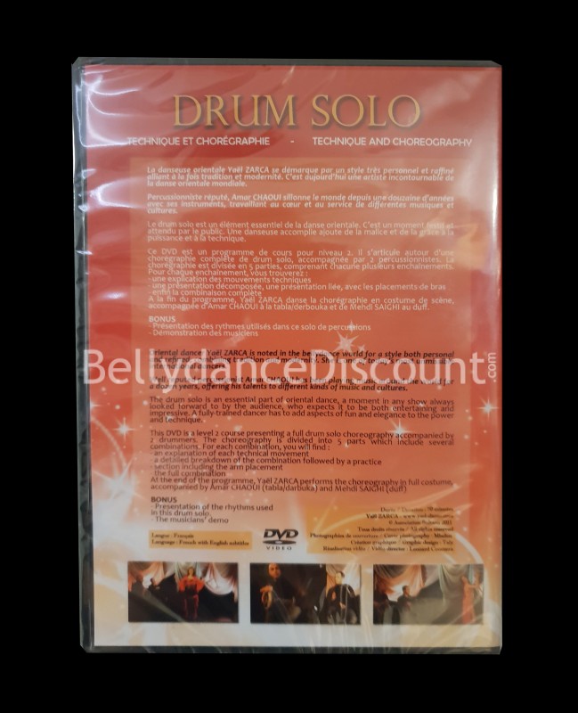 DVD de aprendizaje de un DRUM SOLO de danza del vientre por Yaël ZARCA