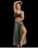 Pantaloni indiani verde militare
