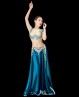 Petrol blue couture Bellydance costume