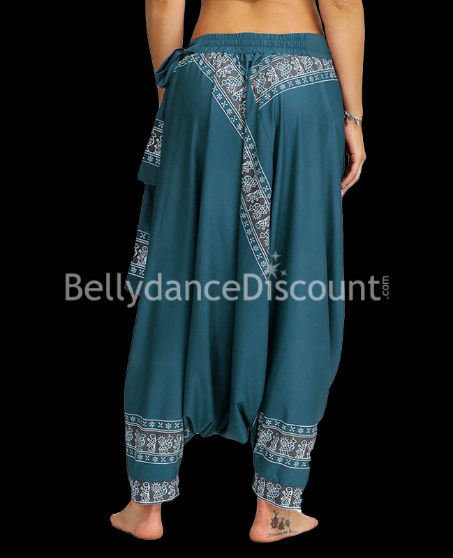 Peacock blue indian pants