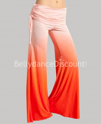 Pantaloni "Tie and dye" arancioni